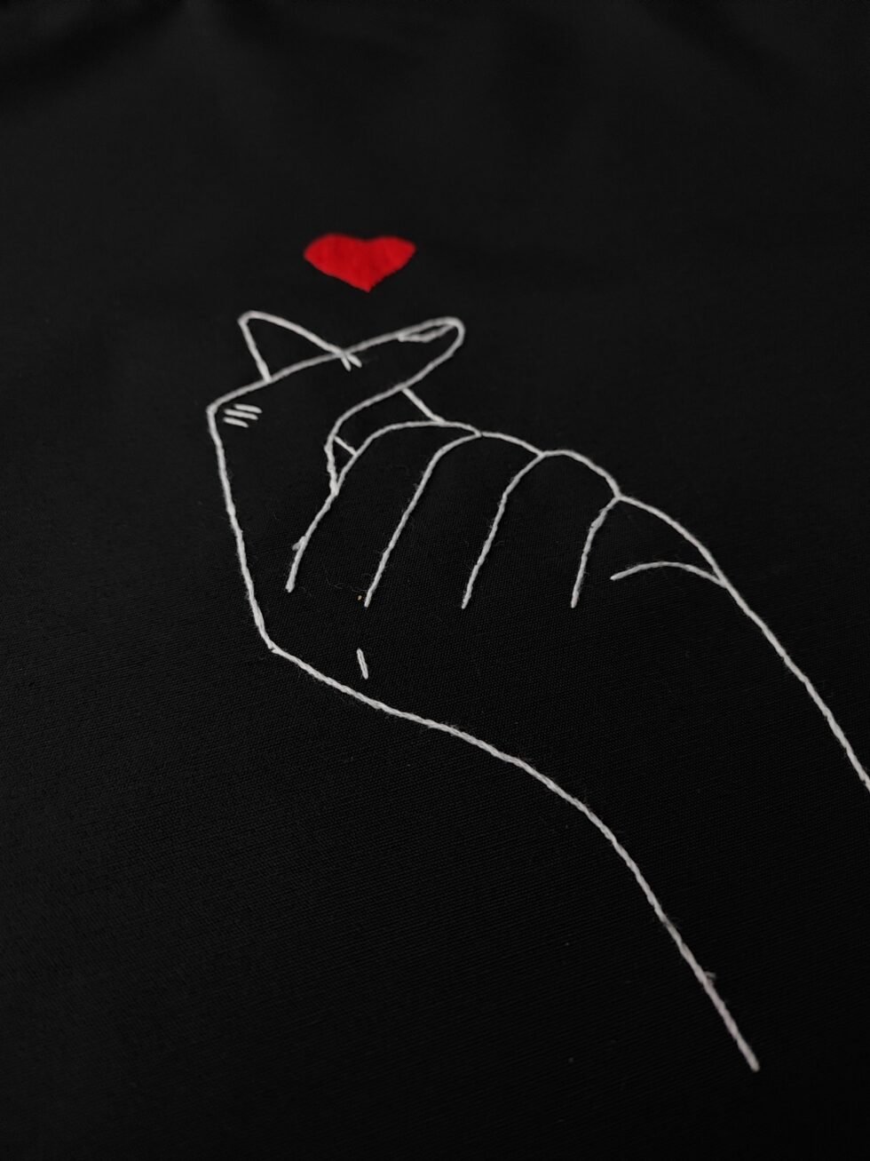 Juodos spalvos medvilninis daugkartinis maišelis